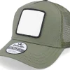 Fashion Equip Blank Patch Olive Trucker -