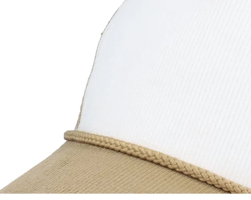 Outlet Equip Blank Rope Cord Off White/Khaki A-frame Trucker - White, Beige