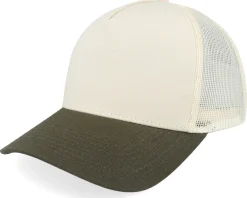 Trucker | Blanks-Equip Blank Stone/Olive A-frame Trucker - Green, Beige