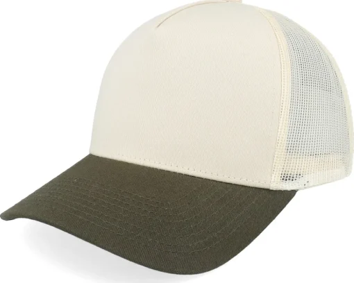 Trucker | Blanks-Equip Blank Stone/Olive A-frame Trucker - Green, Beige