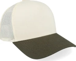 Trucker | Blanks-Equip Blank Stone/Olive A-frame Trucker - Green, Beige