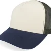 Trucker | Blanks-Equip Blank Stone/Olive/Navy A-frame Trucker - Grey, Blue, Green