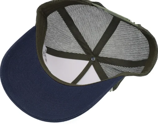 Trucker | Blanks-Equip Blank Stone/Olive/Navy A-frame Trucker - Grey, Blue, Green