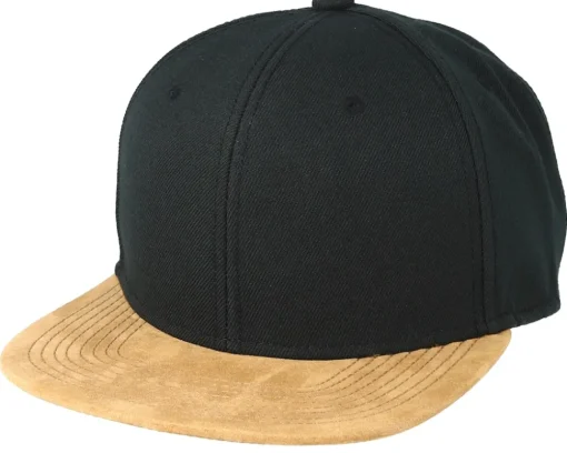 Blanks-Equip Blank Suede Navy Snapback - Blue