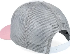 Trucker | Blanks-Equip Blank White/Light Grey/Light Pink A-frame Trucker - Pink, White, Grey