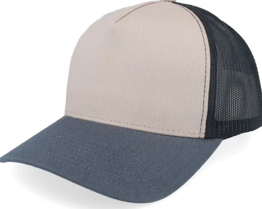 Trucker | Blanks-Equip Blank White/Light Grey/Light Pink A-frame Trucker - Pink, White, Grey