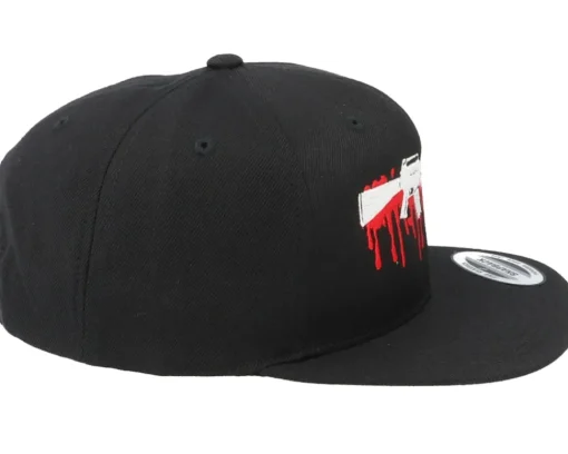 Snapback-GUNS n SKULLS Bloody M16 Black Snapback -