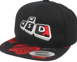 Snapback-Gamerz Bloody Wasd Black Rose Snapback -