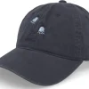 Dad Cap-Wei Blue Bell Washed Cotton Navy Blue Mom Cap -