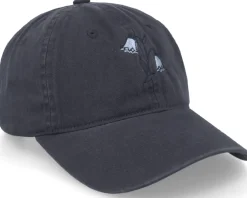 Dad Cap-Wei Blue Bell Washed Cotton Navy Blue Mom Cap -