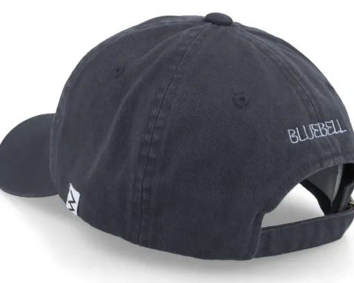 Dad Cap-Wei Blue Bell Washed Cotton Navy Blue Mom Cap -