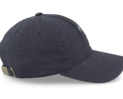 Dad Cap-Wei Blue Bell Washed Cotton Navy Blue Mom Cap -