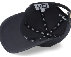 Dad Cap-Wei Blue Bell Washed Cotton Navy Blue Mom Cap -