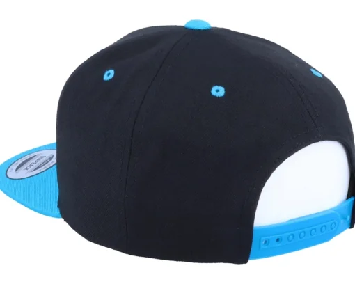 Snapback-Origami Blue Paper Crab Black/Teal Snapback -
