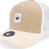Trucker-Bearded Man Bm Logo Wh Woven Cord Caramel/Ivory A-frame Trucker - Beige