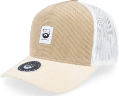 Trucker-Bearded Man Bm Logo Wh Woven Cord Caramel/Ivory A-frame Trucker - Beige