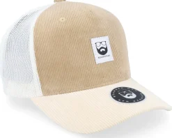 Trucker-Bearded Man Bm Logo Wh Woven Cord Caramel/Ivory A-frame Trucker - Beige