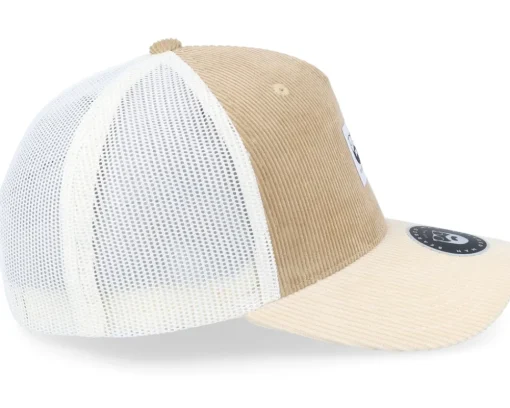 Trucker-Bearded Man Bm Logo Wh Woven Cord Caramel/Ivory A-frame Trucker - Beige