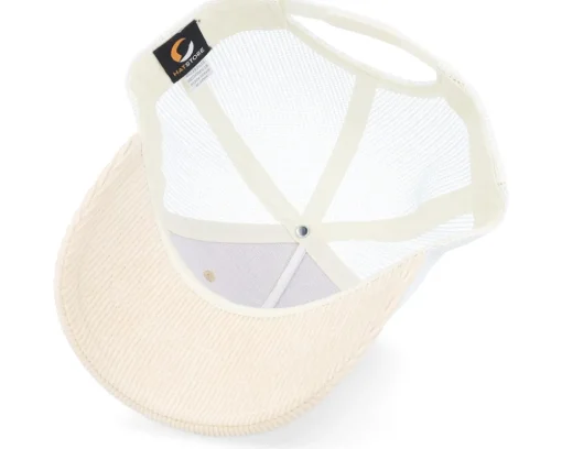 Trucker-Bearded Man Bm Logo Wh Woven Cord Caramel/Ivory A-frame Trucker - Beige