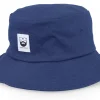 Buckets-Bearded Man Bm Logo Wh Woven Navy Bucket - Blue