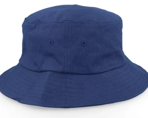 Buckets-Bearded Man Bm Logo Wh Woven Navy Bucket - Blue