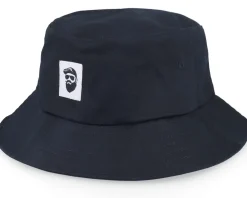 Buckets-Bearded Man Bm Logo Wh Woven Navy Bucket - Blue
