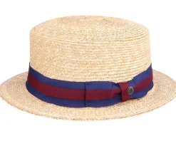 Clearance Jaxon & James Boater Hat Natural Straw Hat -