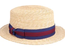 Clearance Jaxon & James Boater Hat Natural Straw Hat -
