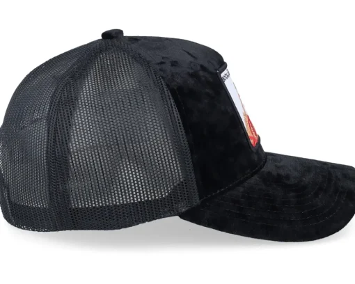 Trucker-Ho-Ho-Hats Bockjävel Velvet / A-frame Trucker - Black