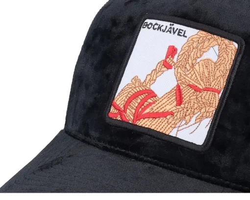 Trucker-Ho-Ho-Hats Bockjävel Velvet / A-frame Trucker - Black
