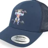 Trucker-Iconic Bodybuilder Unicorn Navy Trucker -