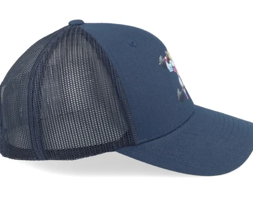 Trucker-Iconic Bodybuilder Unicorn Navy Trucker -