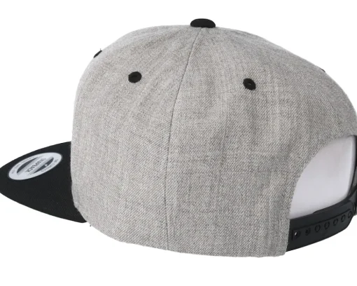 Snapback-Rave Bolt Heather Grey/Black Snapback -