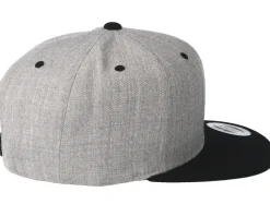 Snapback-Rave Bolt Heather Grey/Black Snapback -