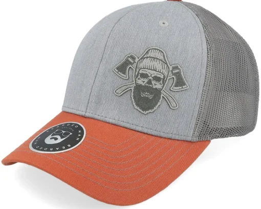 Trucker-Bearded Man Bone Beard Axes 112 Tri Heather Grey/Charcoal/Dark Trucker -