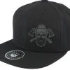 Snapback-Bearded Man Bone Beard Axes Black Snapback -