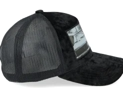 Velvet Caps-Calza Pennello Boss Kangaroo Velvet A-frame Trucker - Black