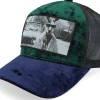 Velvet Caps-Calza Pennello Boss Kangaroo Velvet /Navy Black A-frame - Green