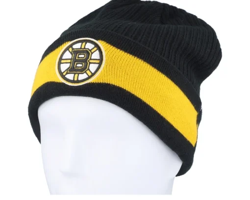 Cuff Beanies-Fanatics Boston Bruins Beanie Black/Yellow Gold Cuff -