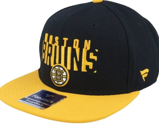 Clearance Fanatics Boston Bruins Black/Yellow Gold Snapback - Black, Yellow