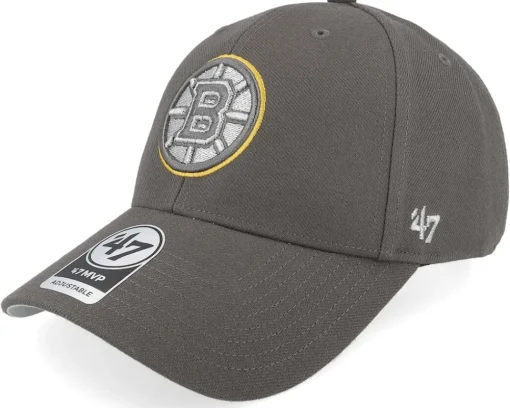 Online 47 Brand Boston Bruins Metallic Mvp Graphite Adjustable - Grey