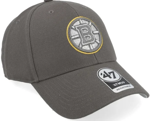 Online 47 Brand Boston Bruins Metallic Mvp Graphite Adjustable - Grey