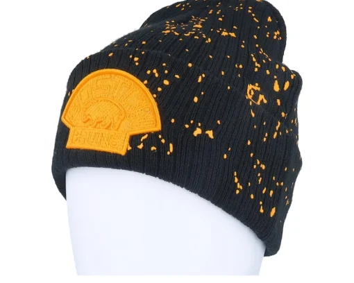 Cuff Beanies-Mitchell & Ness Boston Bruins Nep Knit Black Cuff -