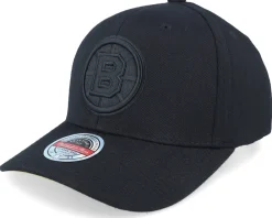 Adjustable-Mitchell & Ness Boston Bruins NHL Anniversary Patch Black Adjustable -