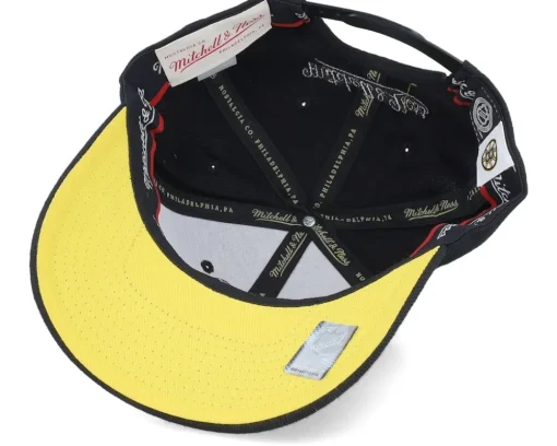 Adjustable-Mitchell & Ness Boston Bruins NHL Anniversary Patch Black Adjustable -