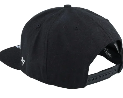 Snapback-47 Brand Boston Bruins No Shot 47 Captain Black Snapback -
