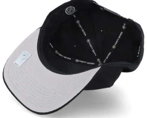 Snapback-47 Brand Boston Bruins No Shot 47 Captain Black Snapback -