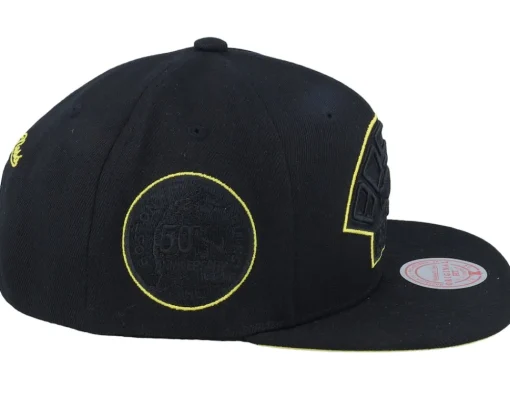 Snapback-Mitchell & Ness Boston Bruins Tc Bottoms Vintage Black Snapback -
