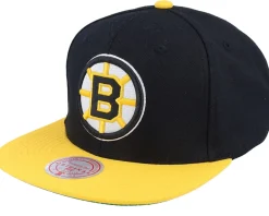 Snapback-Mitchell & Ness Boston Bruins Team 2 Tone 2.0 /Yellow Snapback - Black