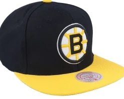 Snapback-Mitchell & Ness Boston Bruins Team 2 Tone 2.0 /Yellow Snapback - Black